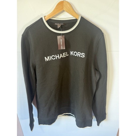Michael Kors Other - Michael Kors Sweatshirt Mens XL Black Spellout Logo Crewneck NWT
